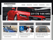 Tablet Screenshot of kingswoodtaxis.com